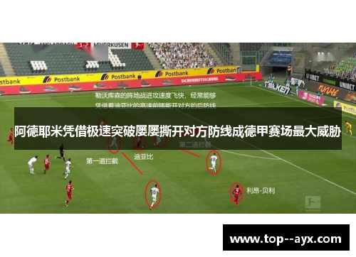 阿德耶米凭借极速突破屡屡撕开对方防线成德甲赛场最大威胁